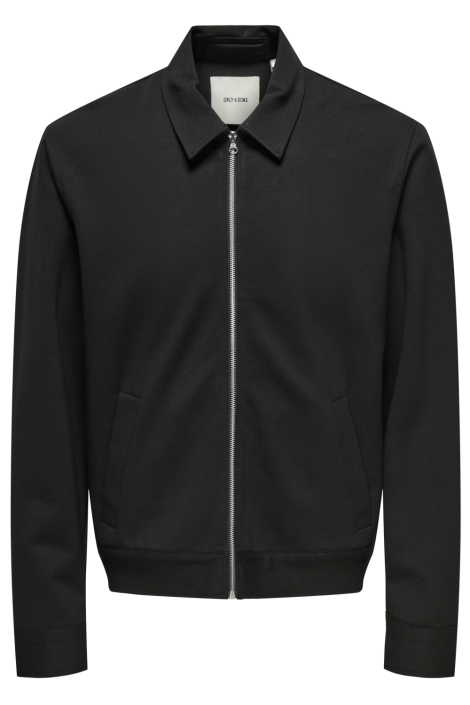 Only & Sons zwarte heren vest | Vooraanzicht