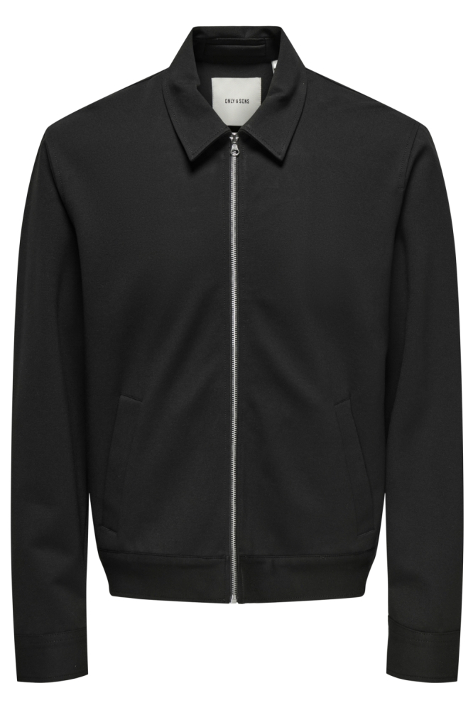 Only & Sons zwarte heren vest | Vooraanzicht