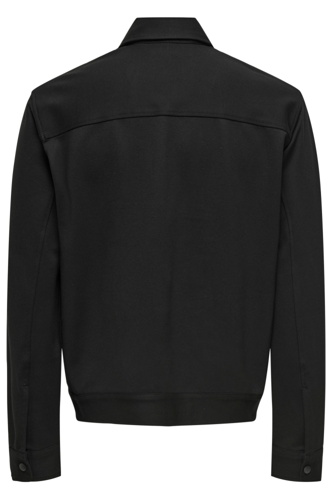 Only & Sons zwarte heren vest | Achteraanzicht