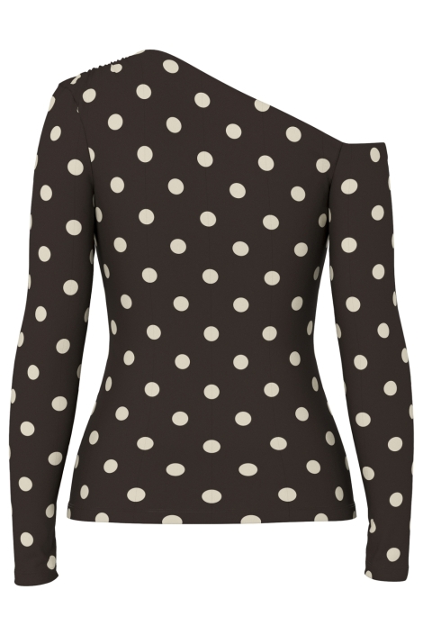 Hype Drop bruine dames t-shirt | Achteraanzicht