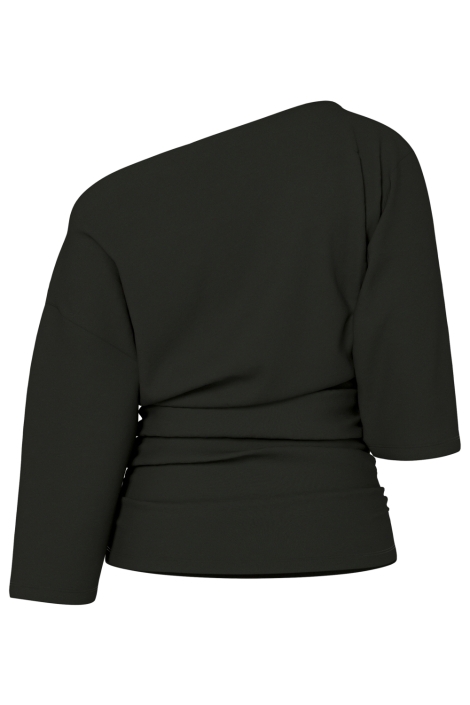 Hypedrop zwarte dames t-shirt | Achteraanzicht