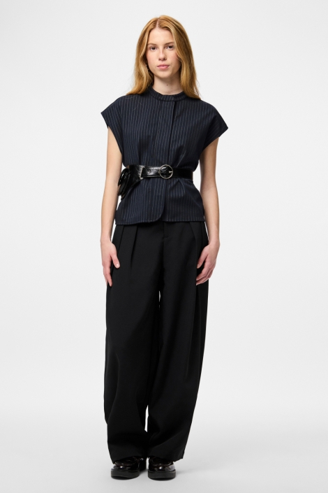 Pieces blauwe dames blouse | 