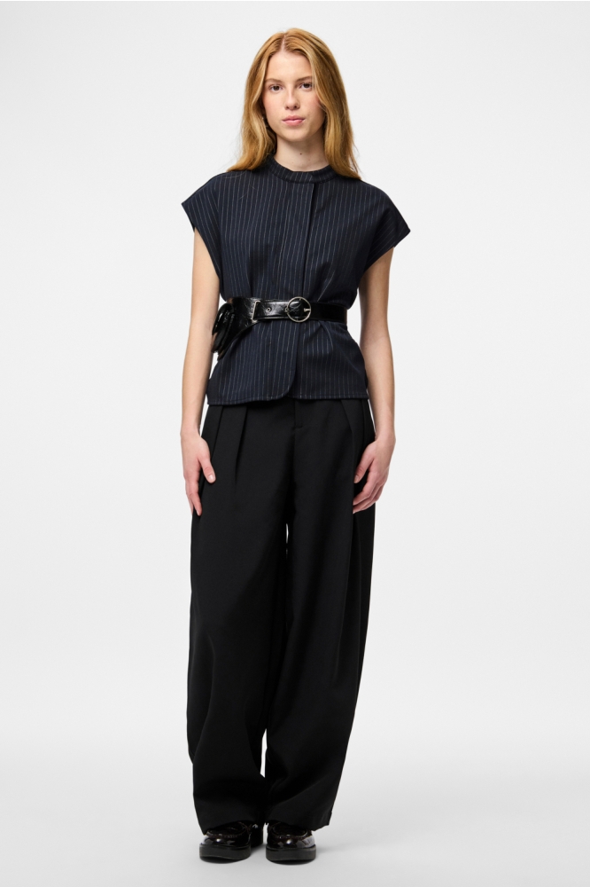 Pieces blauwe dames blouse | 