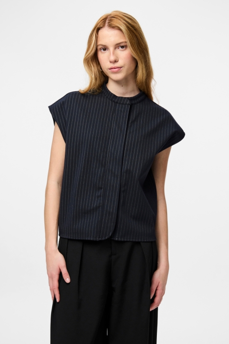 Pieces blauwe dames blouse | 