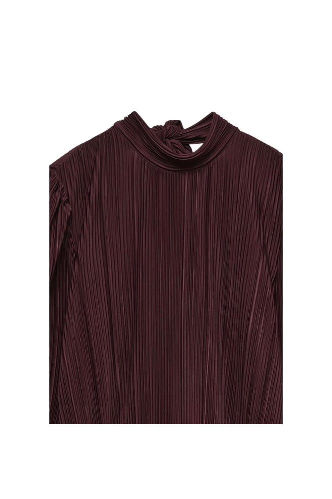 Vero Moda bordeaux dames t-shirt | Close up