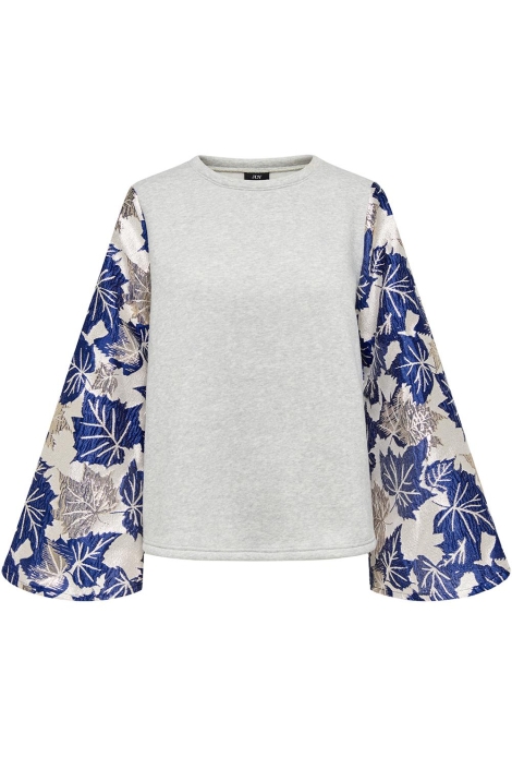 Jacqueline de Yong grijze dames sweater | Vooraanzicht