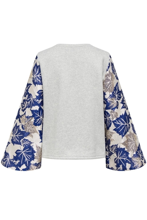 Jacqueline de Yong grijze dames sweater | Achteraanzicht