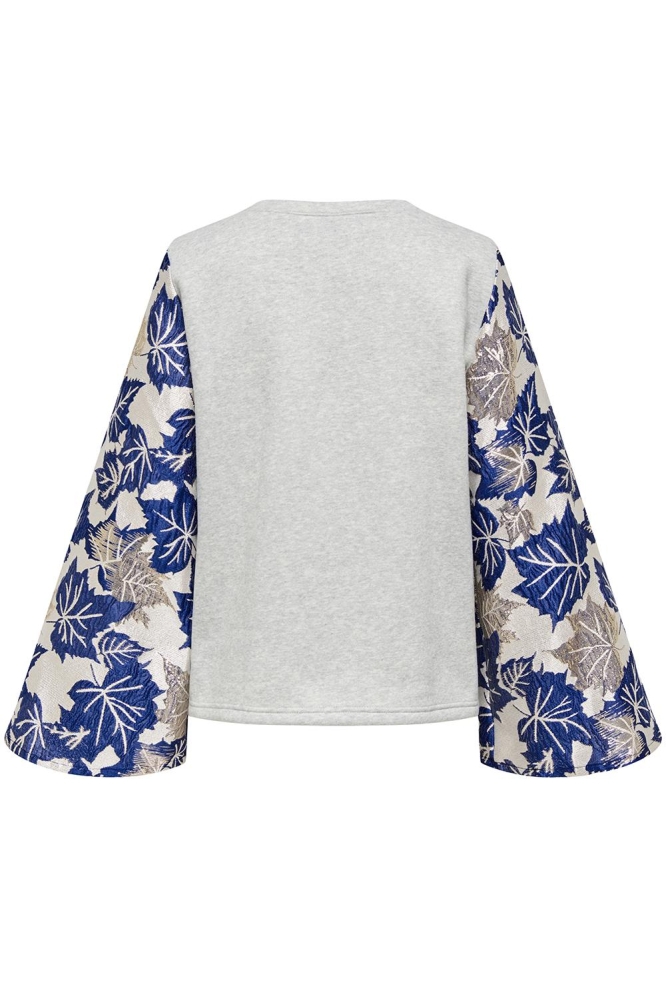 Jacqueline de Yong grijze dames sweater | Achteraanzicht