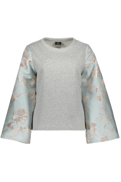 Jacqueline de Yong grijze dames sweater | Vooraanzicht