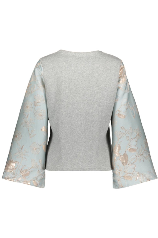 Jacqueline de Yong grijze dames sweater | Achteraanzicht