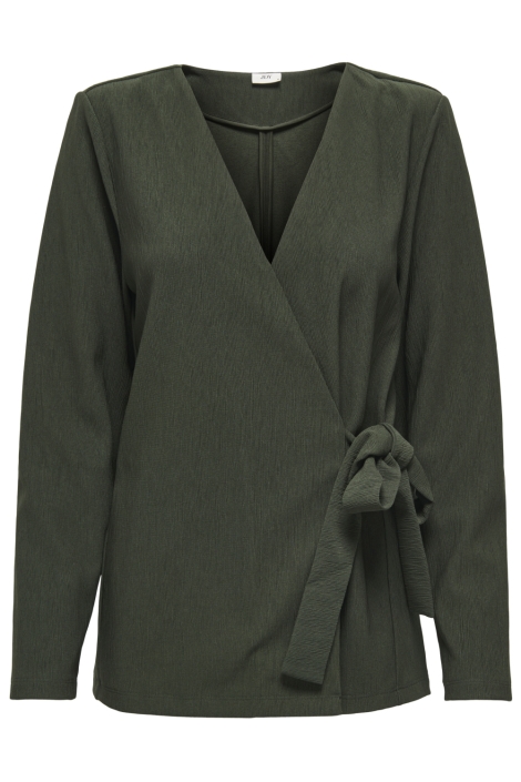 Jacqueline de Yong groene dames blouse | Vooraanzicht