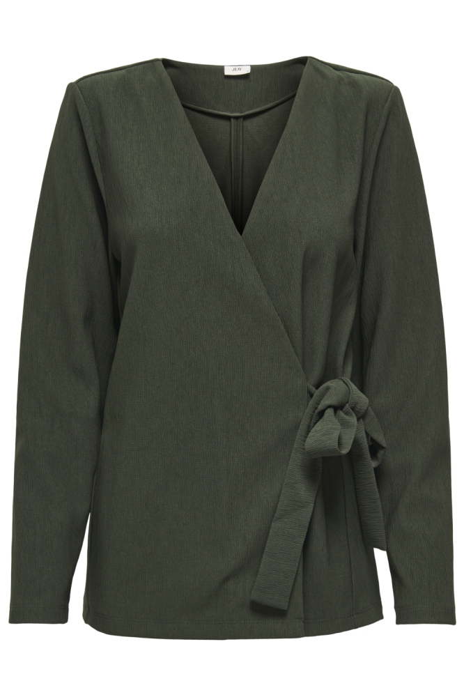 Jacqueline de Yong groene dames blouse | Vooraanzicht