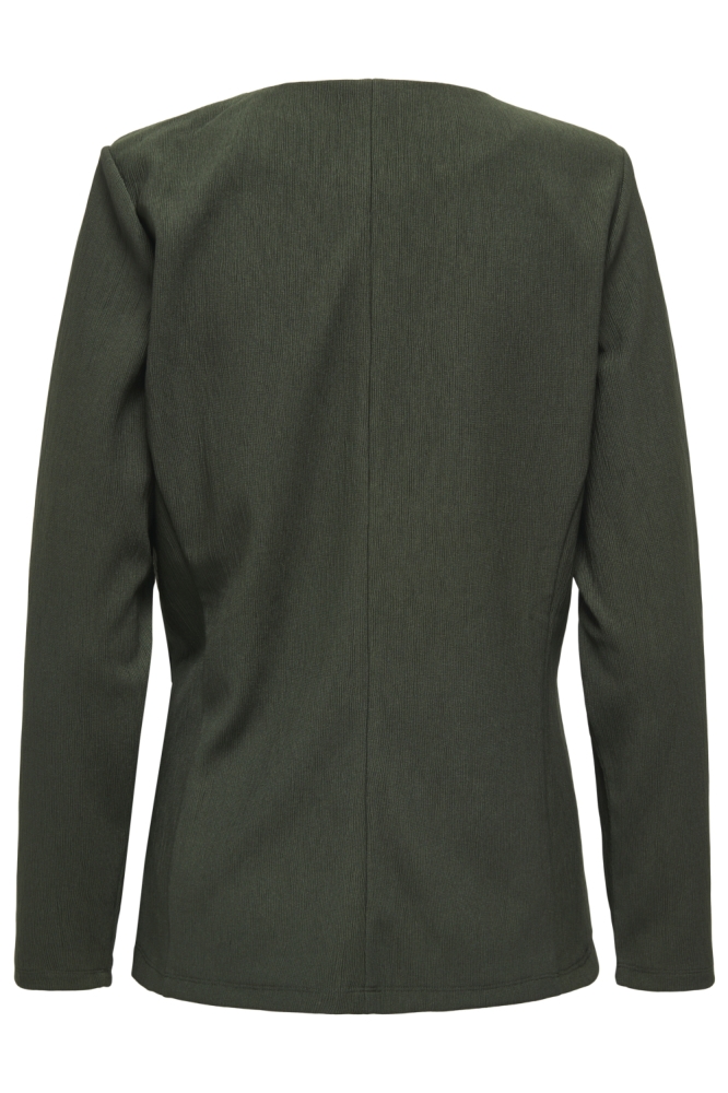Jacqueline de Yong groene dames blouse | Achteraanzicht