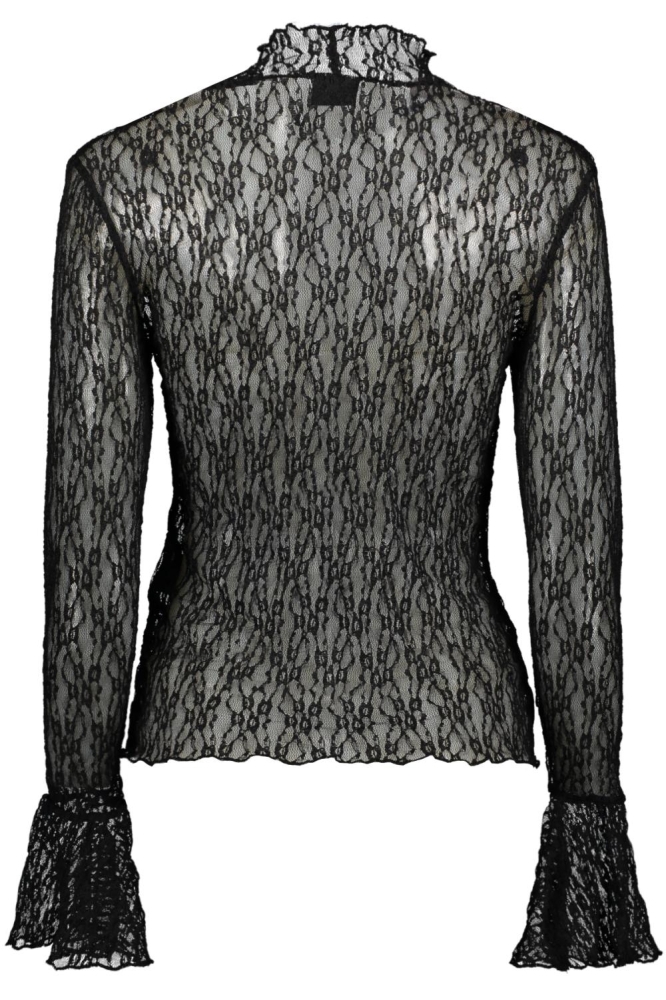 Jacqueline de Yong zwarte dames t-shirt | Achteraanzicht