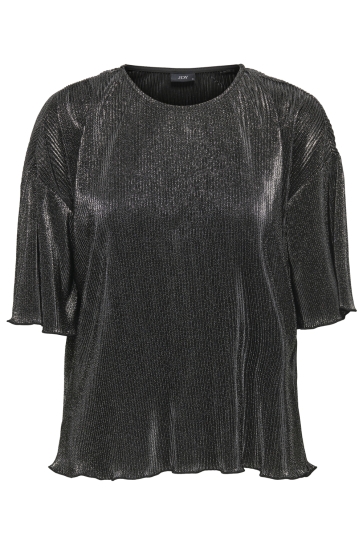 Jacqueline de Yong T-shirt JDYVILMA S/S O NECK TOP JRS DIA 15359950 Black/SILVER