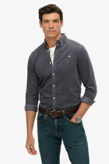 Superdry Overhemd CLASSIC NEEDLE CORD SHIRT M4011044A LAUREN NAVY