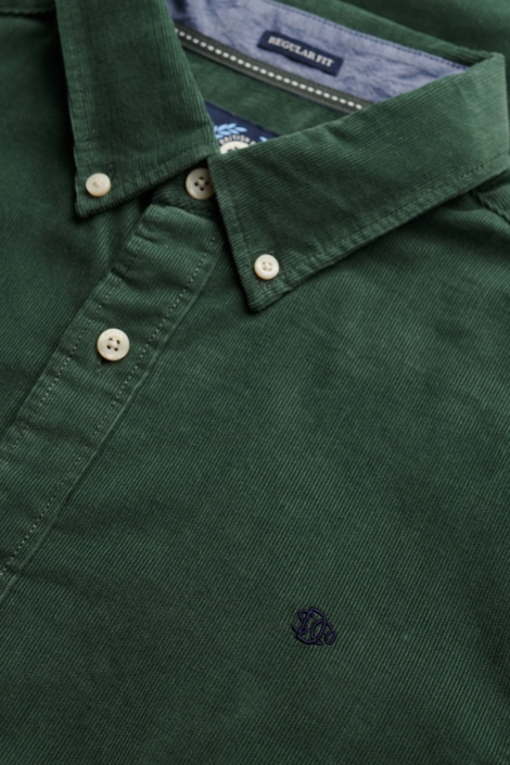 Superdry groene heren overhemd | Kleurstaal