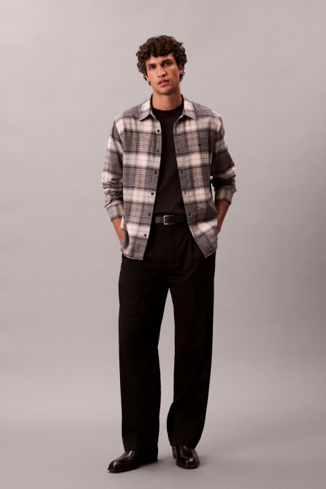 Calvin Klein grijze heren overhemd | Model