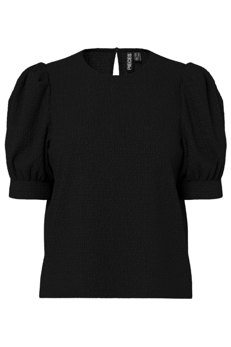 Pieces zwarte dames t-shirt | Vooraanzicht