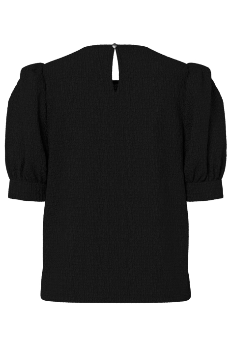 Pieces zwarte dames t-shirt | Achteraanzicht