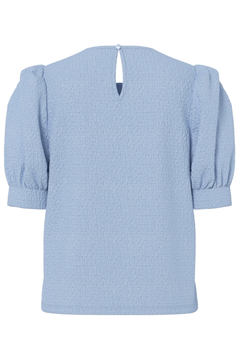 Pieces blauwe dames t-shirt | Achteraanzicht