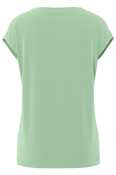 Pieces groene dames t-shirt | Achteraanzicht