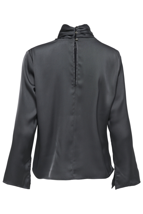 Jacqueline de Yong grijze dames blouse | Achteraanzicht