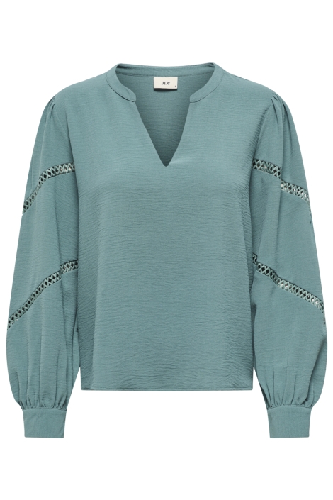 Jacqueline de Yong groene dames t-shirt | Vooraanzicht