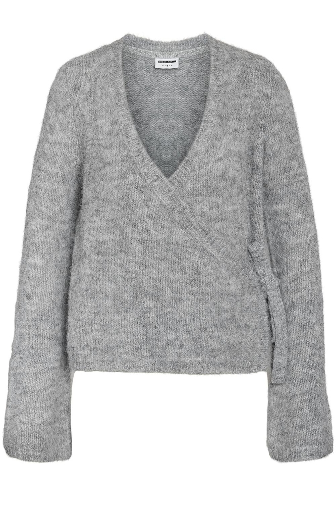 Noisy may grijze dames vest | Vooraanzicht