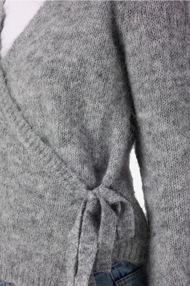 Noisy may grijze dames vest | Close up