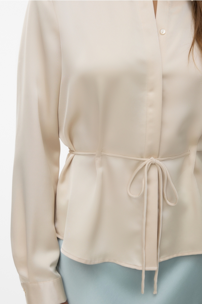 Vero Moda beige dames blouse | Close up