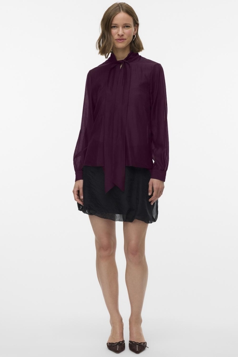 Vero Moda bordeaux dames blouse | Model