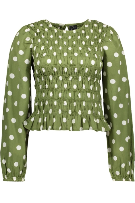 Vero Moda groene dames top | Vooraanzicht