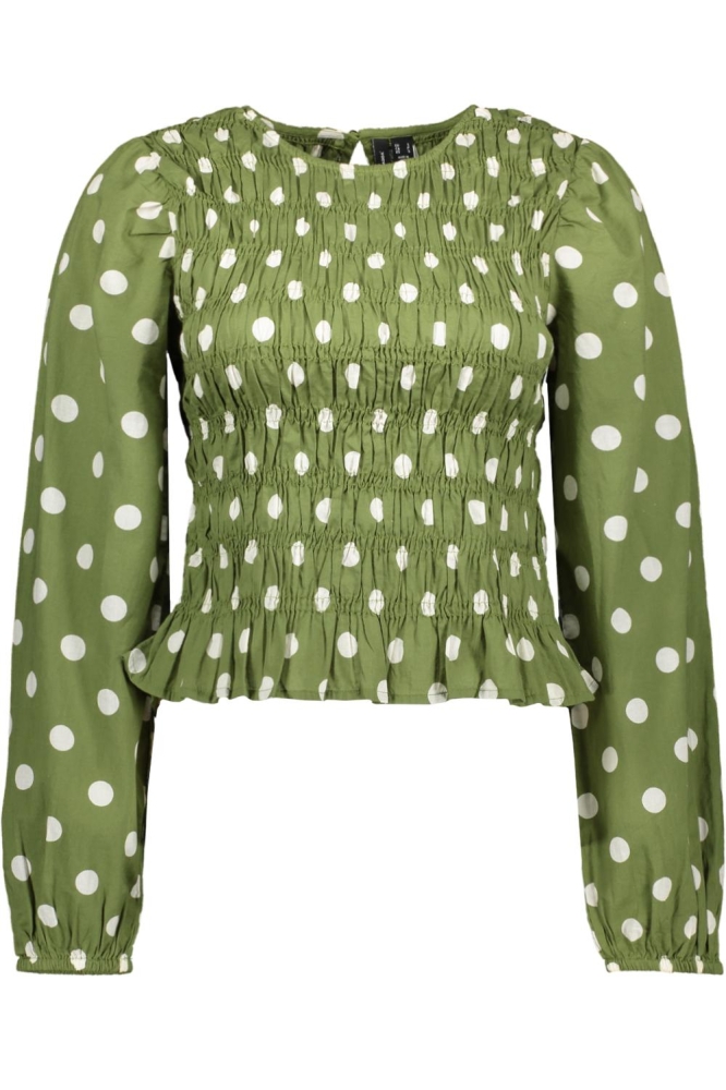 Vero Moda groene dames top | Vooraanzicht