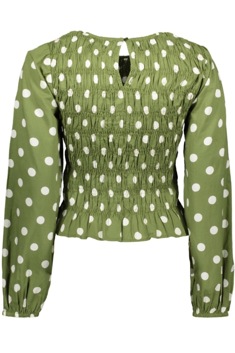 Vero Moda groene dames top | Achteraanzicht