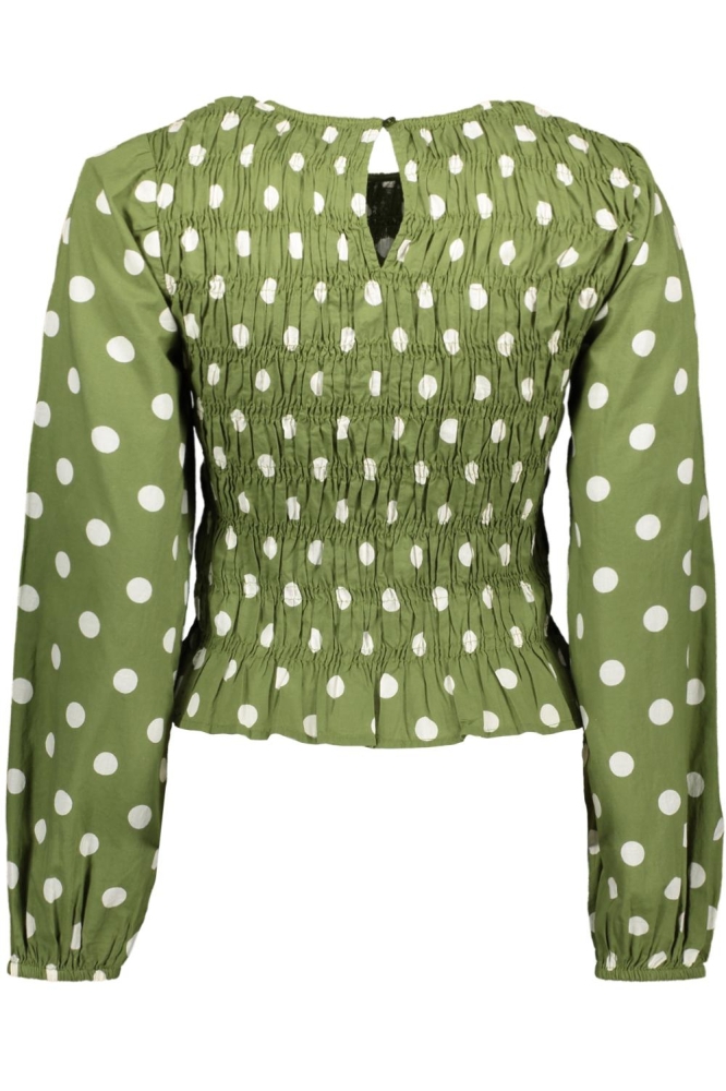 Vero Moda groene dames t-shirt | Achteraanzicht