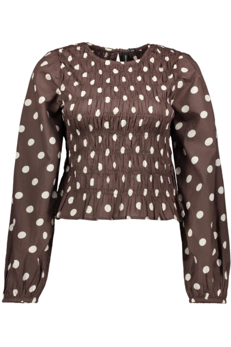 Vero Moda bruine dames t-shirt | Vooraanzicht