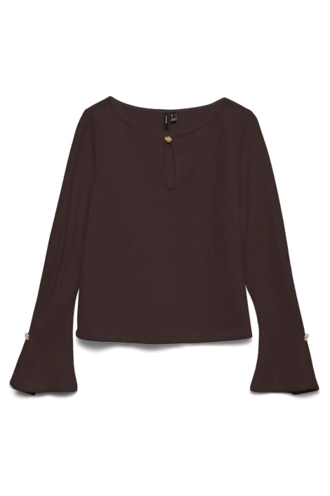 Vero Moda bruine dames t-shirt | Vooraanzicht