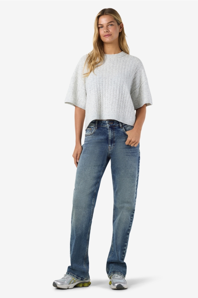 Noisy may grijze dames trui | Model