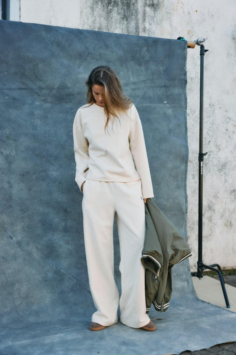 Noisy may beige dames t-shirt | Model