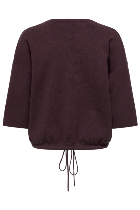 Only bordeaux dames trui | Achteraanzicht