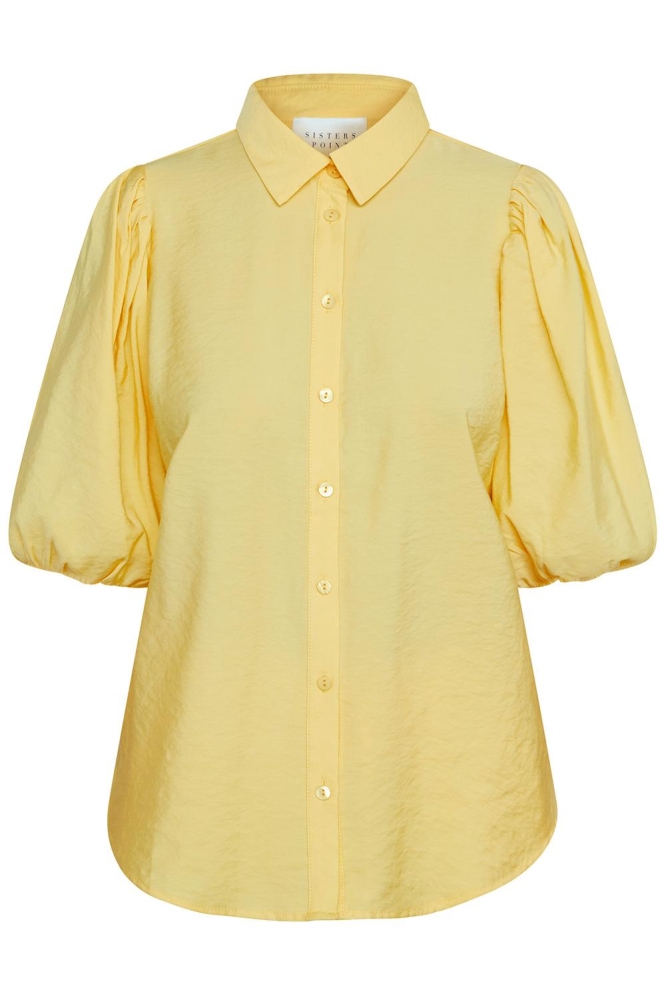 SisterS point gele dames blouse | Vooraanzicht