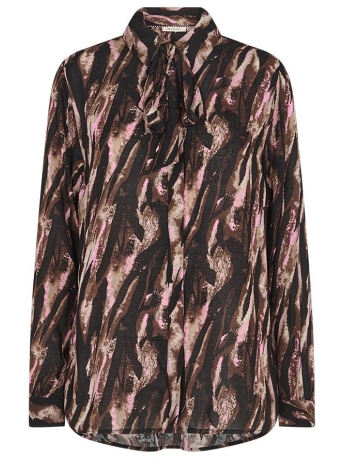 Freequent Blouse FQADNEY BLOUSE 201444 COFFEE BEAN FUCHSIA PINK