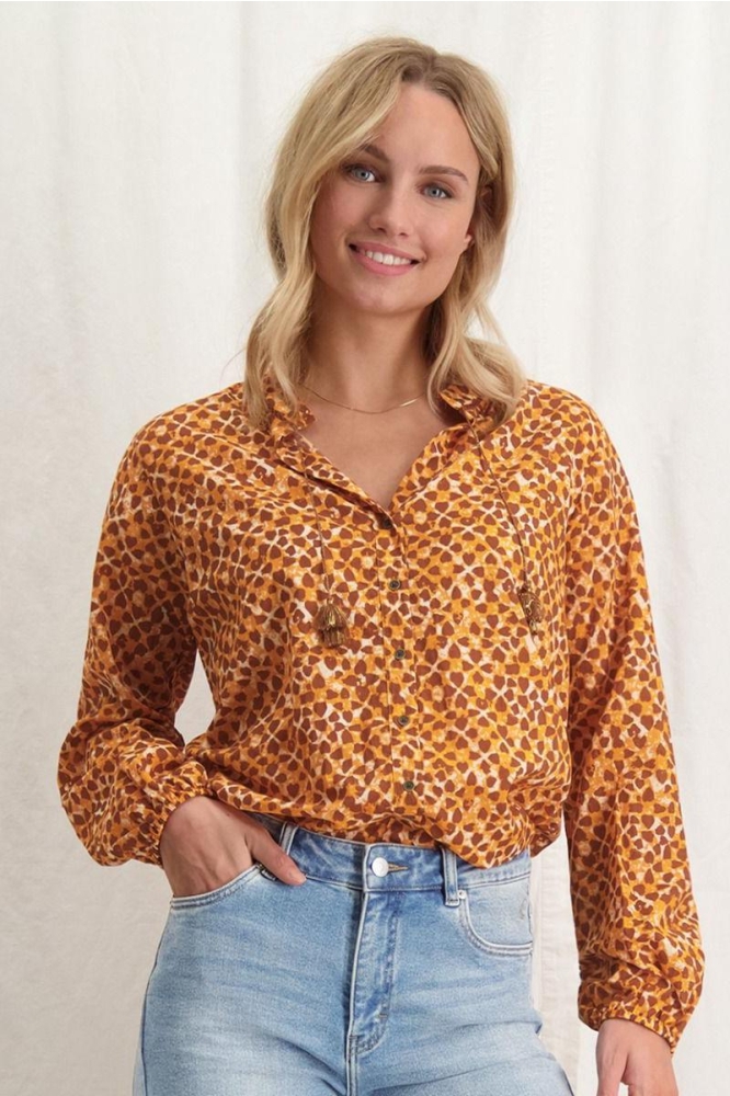 KATE BLOUSE S23 8 5016 Rustic glow