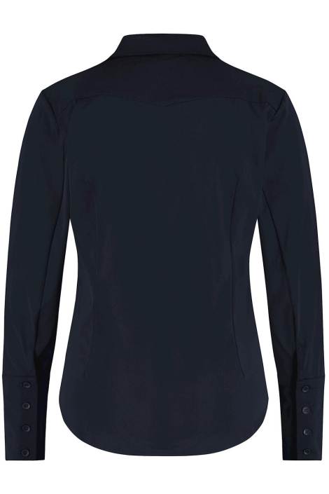 Lady Day blauwe dames blouse | Achteraanzicht