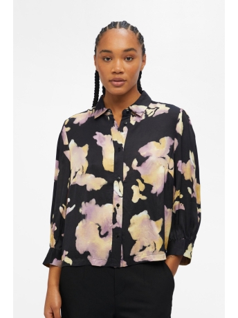 Object Blouse OBJALEA MARIKA LS SHIRT A WI 22 23041840 BLACK