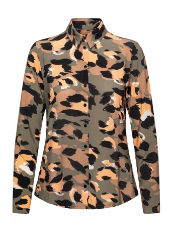 AndCo Woman Blouse LOTTE B ANIMAL BL240 80650 KN-Khaki (multi)