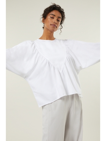 10 Days Blouse BALLON SLEEVE BLOUSE 20 404 3201 1001 WHITE