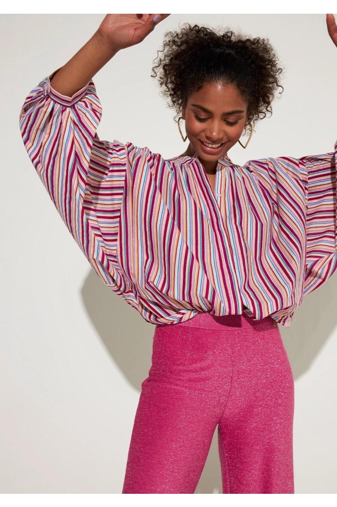 ELODIE LS SS23A610 267 multi stripe