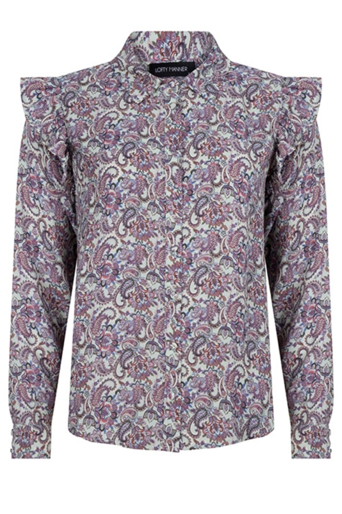 BLOUSE DEV OA15 465 mint paisley